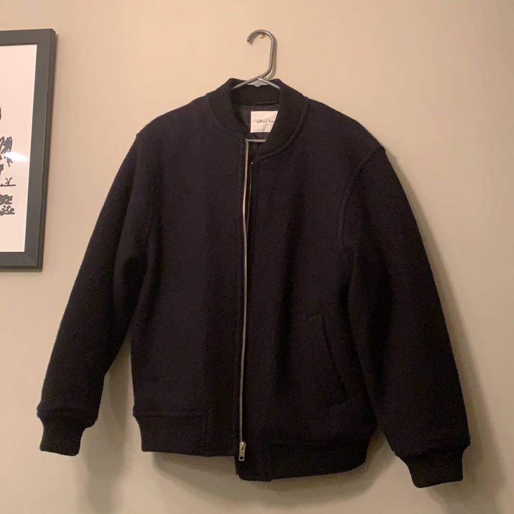 NWOT Wilfred Free Oversized Boucle Bomber Jacket